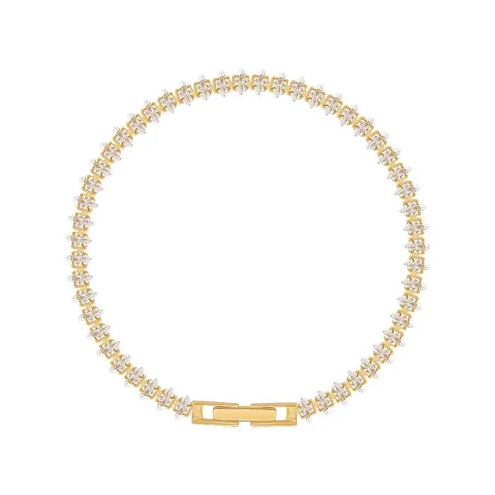 Bracelets géométriques en cristal romain de luxe pour femmes