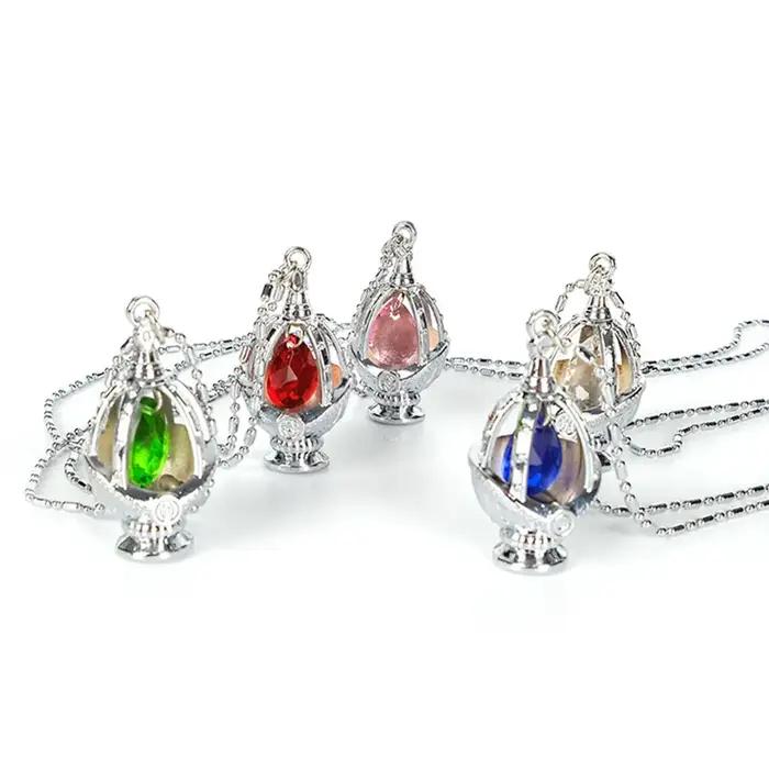 Collier pendentif Chic Soul Gem alliage de zinc pour filles occasions spéciales anime cosplay bijoux女性魔法动漫角色风格时尚珠宝挂件套装黄铜合金 для女孩的魔法动漫角色风格时尚珠宝挂件套装黄铜合金