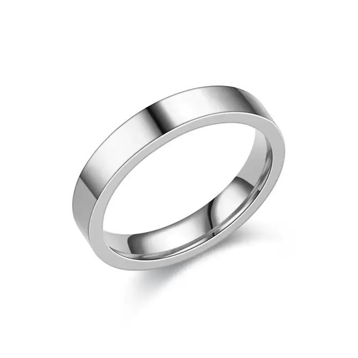 Bague personnalisée en acier inoxydable avec nom et Date gravée, bague d'amour pour Couple pour homm