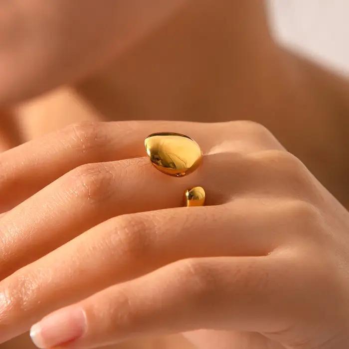 Huang Chao – bague lisse en acier inoxydable