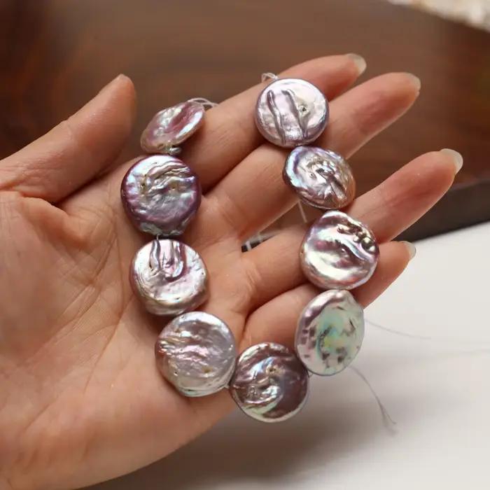 Perles d'eau douce violettes baroques pour la création de bijoux et accessoires DIY pour femmes occasions spéciales