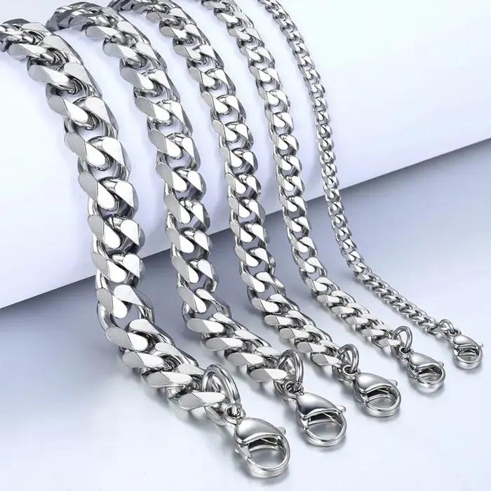 Bracelet chaîne cubaine pour hommes et femmes