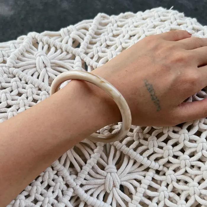 Bracelets ronds Vintage Beige