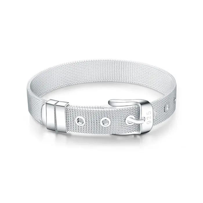 Conception de mode produit à vendre à chaud belle usine de bracelets de bijoux de couleur argent de haute qualité