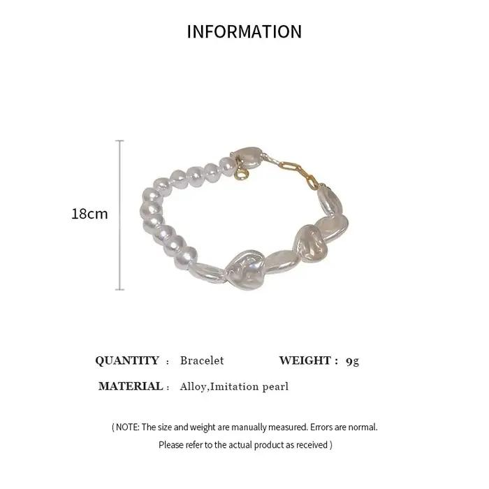 Bracelet élégant en perles baroques pour femmes