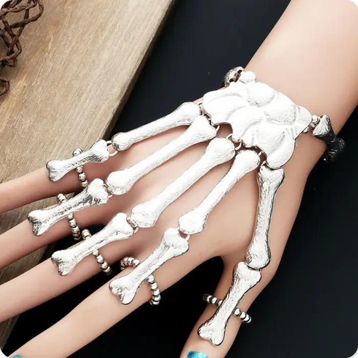 Bracelets en Os de Squelette Punk Rock pour Femmes Occasions Spéciales Goths Unique Cadeau Créativité Punk