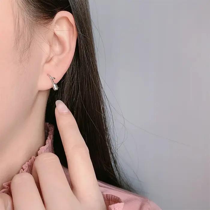 Boucles d'oreilles en forme de tulipe pour femmes et filles