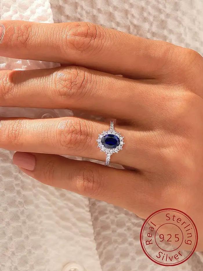 Bague classique en argent Sterling 925 pour femmes