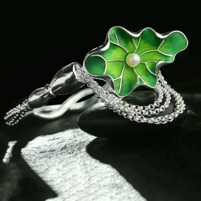 Bracelet à breloques en argent thaïlandais pour femme