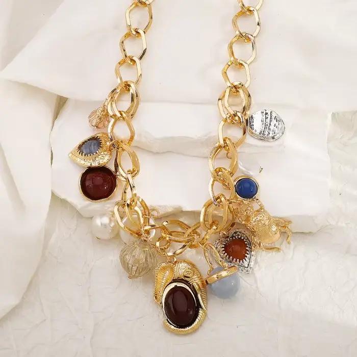 Ensemble de bijoux de luxe de style rétro