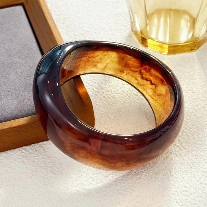 Брасeko Jewelry Vintage Bracelet Résine Irrégulière Bracelets Géométriques pour Femmes Cadeaux de Fête Conception Populaire Брасiyayты На Руку Ж Ngalwakaе