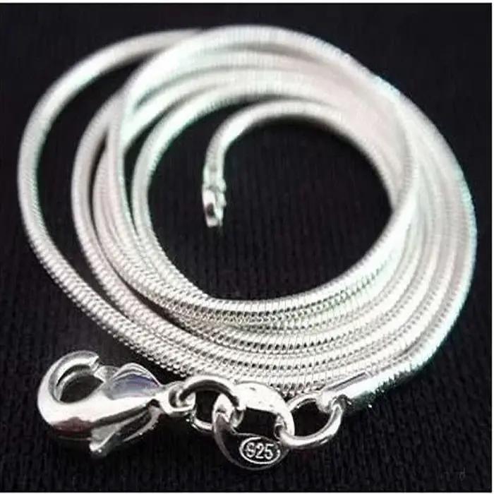 Nouveau collier fin en argent sterling 925 pour femmes
