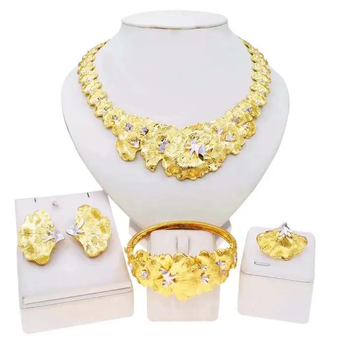 Ensemble de bijoux plaqué or pour femme