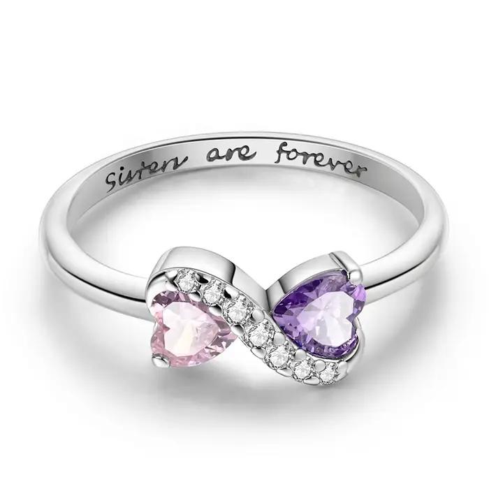 Bague originale en argent Sterling 925 pour femmes et filles