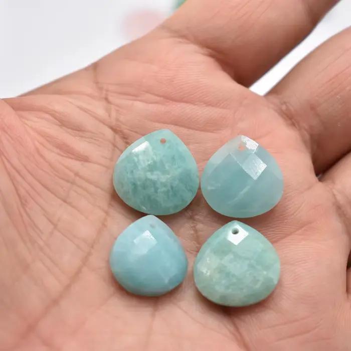 Vente en gros de bijoux en forme de goutte d'eau, pierre naturelle de qualité, coupe, bracelet exécutif, accessoires de collier, mode, 12 pièces, lot