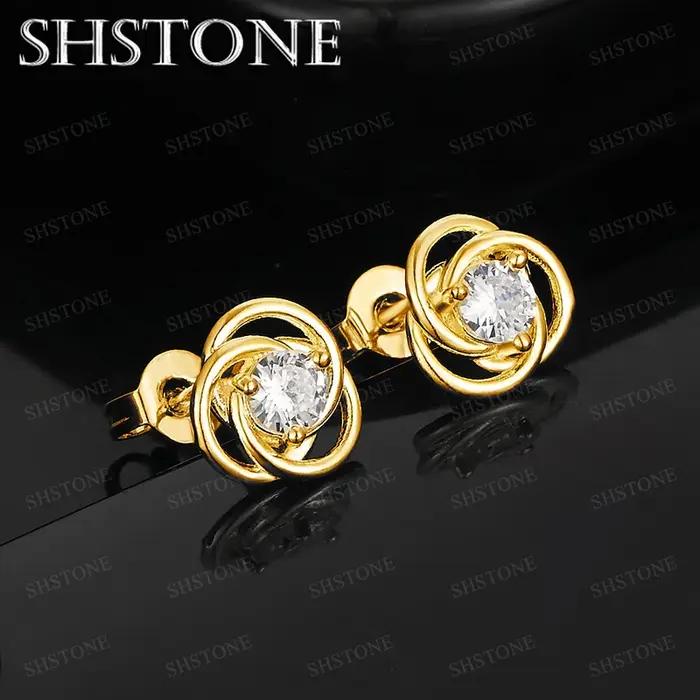 Boucles d'oreilles rondes en or 18 carats