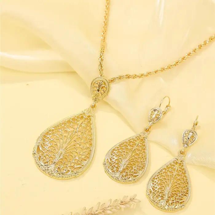 Ensemble de bijoux de luxe pour femmes, collier, boucles d'oreilles, bracelet, ensemble de mariée ma