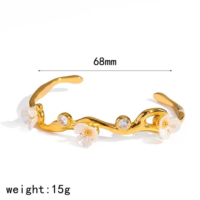Bracelet de poignet ouvert élégant pour femme