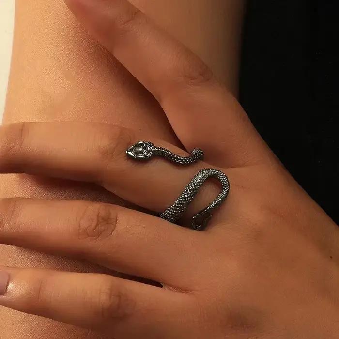 Bague Rétro en Acier Inoxydable pour Homme et Femme, Bijoux Réglables, Style Hip Hop, Vintage, Punk, Accessoires, Cadeau