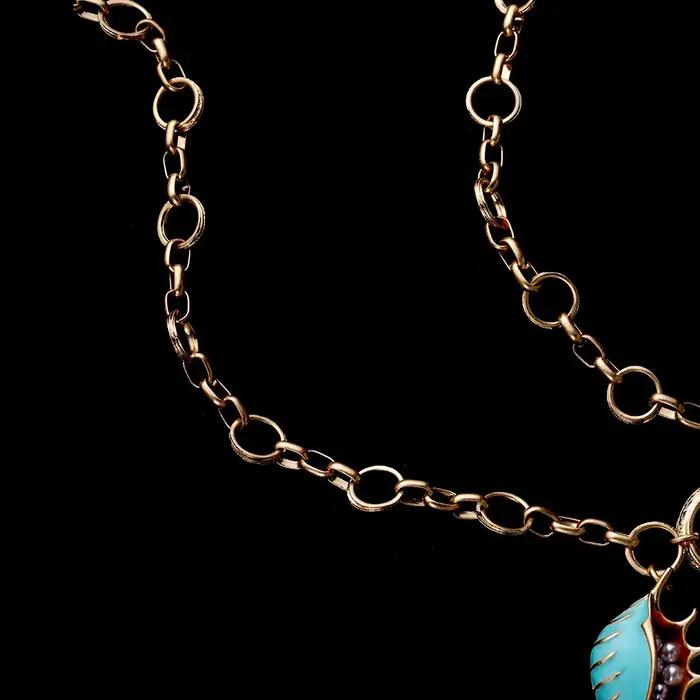 Collier de poisson en acier inoxydable pour femme