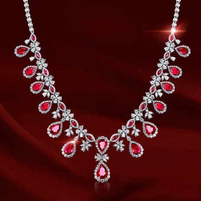 Collier adrenNecklace de laboratoire de luxe pour femme