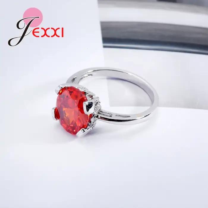 Bague en pierre rouge Bague Rose