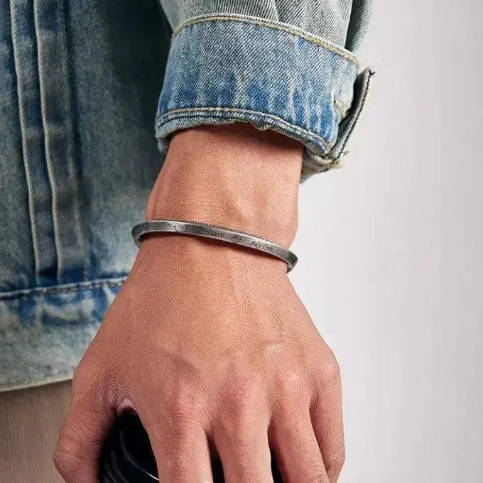 Lei Zu Tabu Tao Qi Big Dipper Edict Tai Chi huit diagrammes bénédiction diamant Bracelet Style chinois Vintage