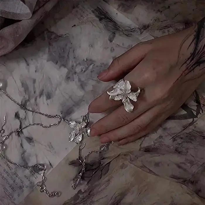 ZHUHE Lris Ring Style Vintage bijoux accessoire pour femmes cadeaux de fête pour copines