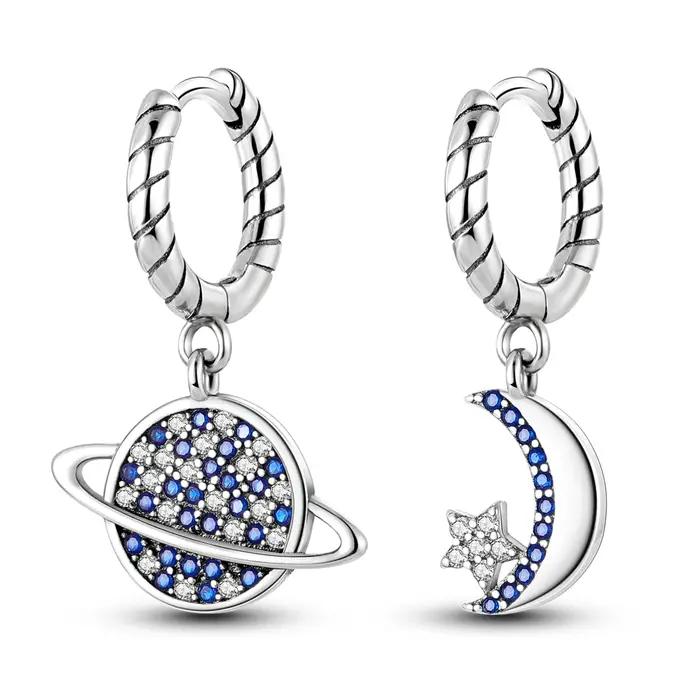 Boucles d'oreilles originales en argent Sterling 925 pour femmes