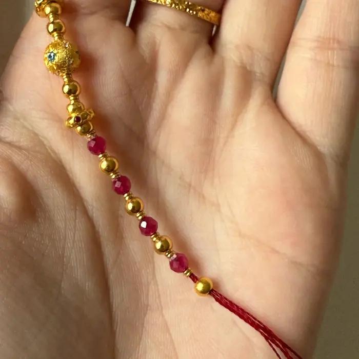 Bracelets de perles rondes polygonales de luxe léger pour femmes