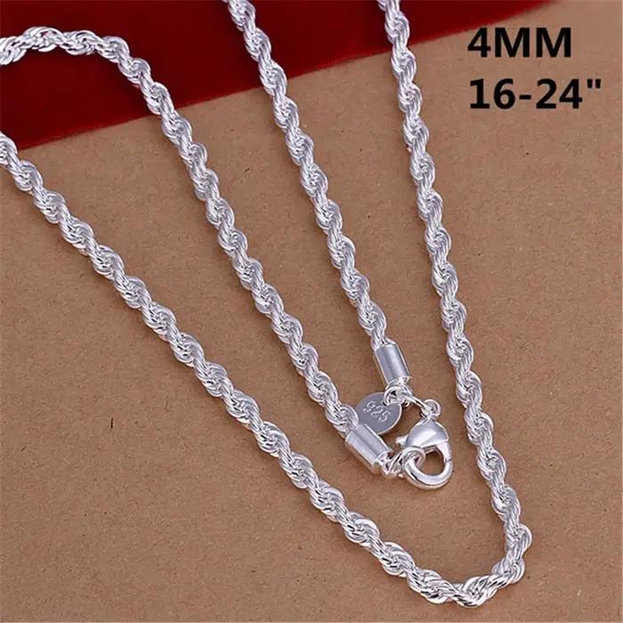 Charme de document en argent 925 pour hommes et femmes, ULde 4mm, joli collier, pendentif ajusté, bi