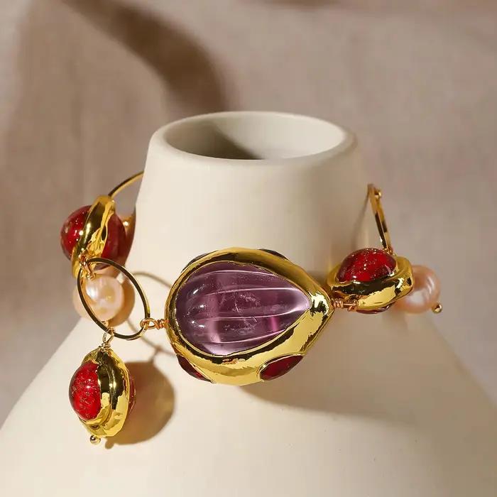 Bracelet en perles d'eau douce naturelles