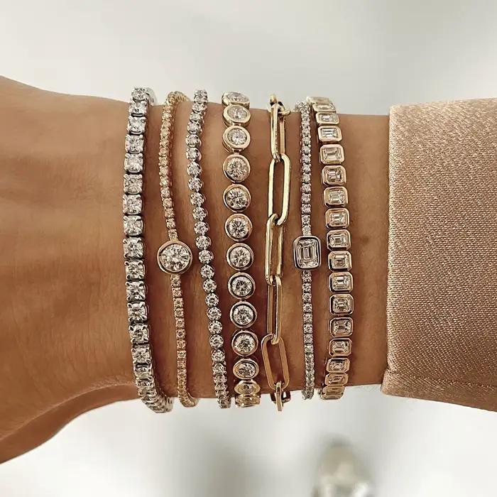 Bracelet en zircone cubique 5A CZ