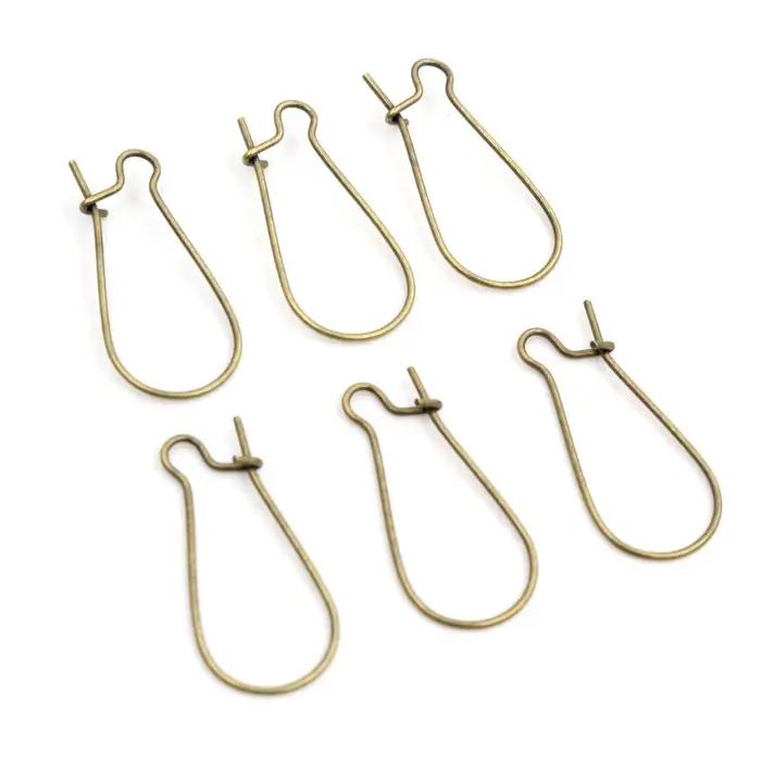 Crochets de boucle d'oreille, fils de couleur argent, rhodium et or, résultats de bricolage pour fab