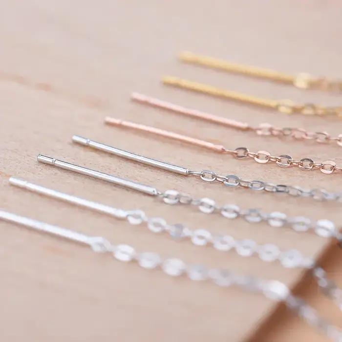 1 paire d'accessoires de bijoux en argent sterling S925