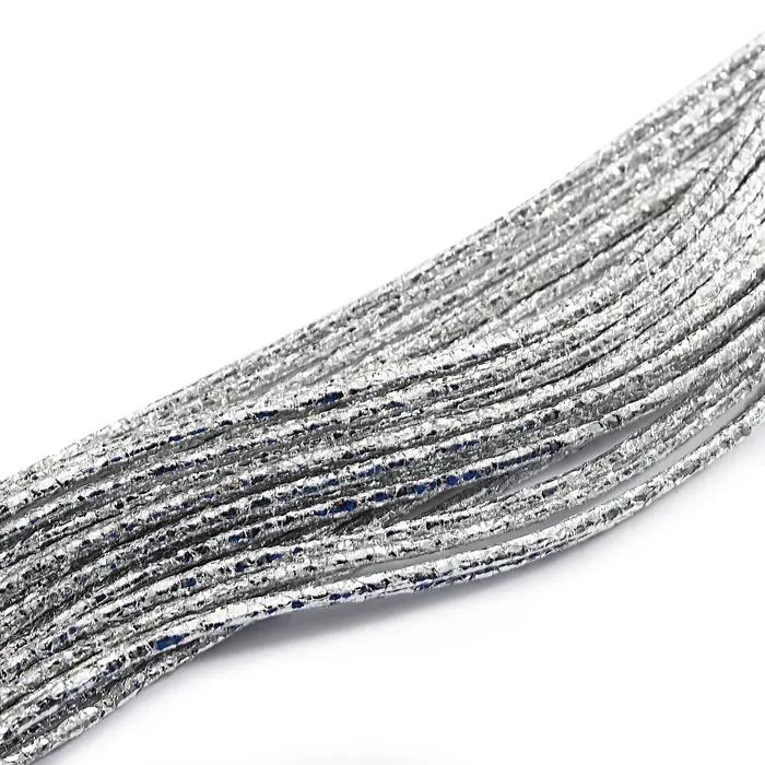 Amorcome Simple couleur mixte brillant Bracelets en cuir pour Femme mode Boho bandes multicouches large Bracelet