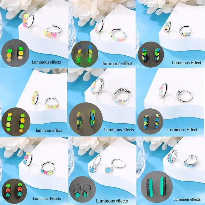 Boucles d'oreilles chat scintillant coloré en argent 2023 véritable