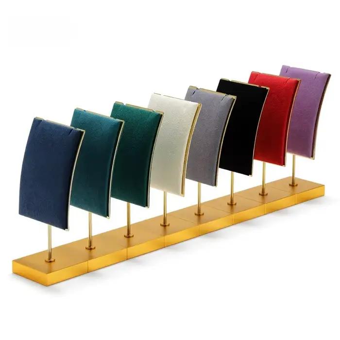 Présentoir à colliers vertical créatif, support de présentation de bijoux en métal, rangement pour bijoux et ornements