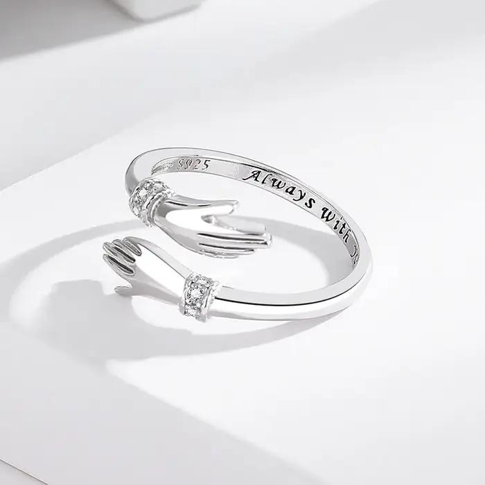 Bague en argent Sterling 925 en Zircon 5A pour femmes
