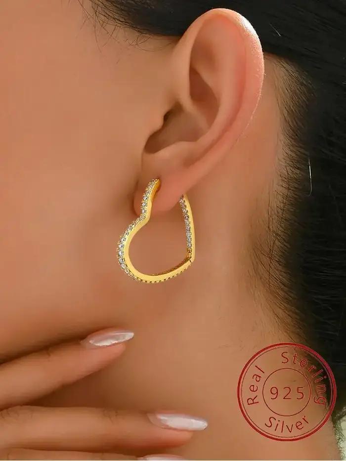 Boucles d'oreilles en argent Sterling 925 pour femmes