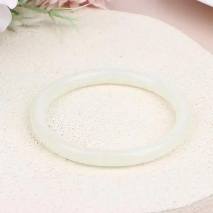 Bracelet tendance en verre imitation jade pour femme