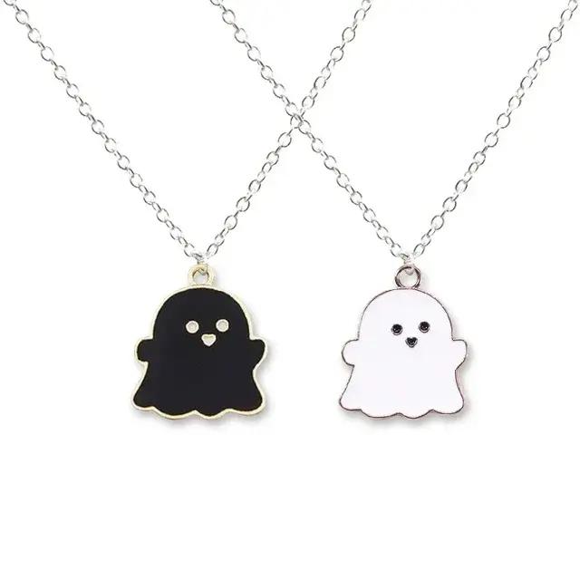 Collier avec pendentif en forme de fantôme diable pour Couple