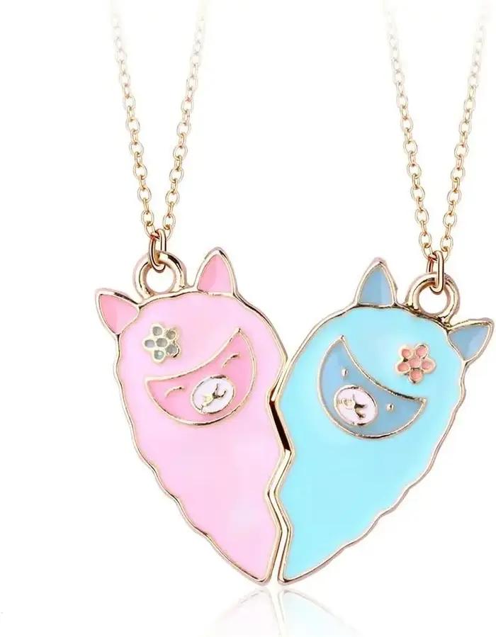 Collier meilleur ami pour 2 filles