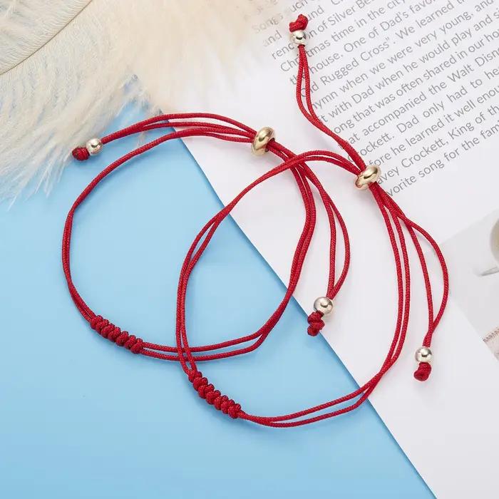 Bracelet de Protection en corde rouge fait à la main