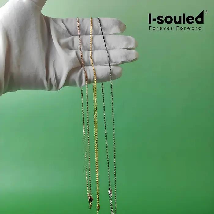 Collier en titane pur 1.5mm or rose pour femme occasion spéciale cadeau romantique hypoallergénique minimaliste elegance subtile