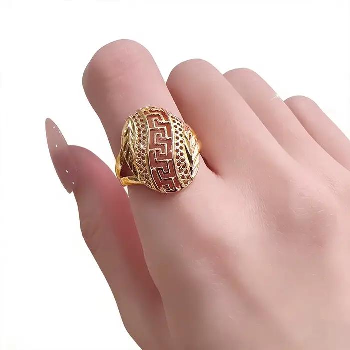 Huitan – Bagues dorées style bohème pour femme