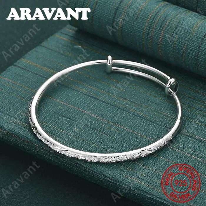 Bracelet ciel étoilé massif en argent Sterling 925 pour femmes
