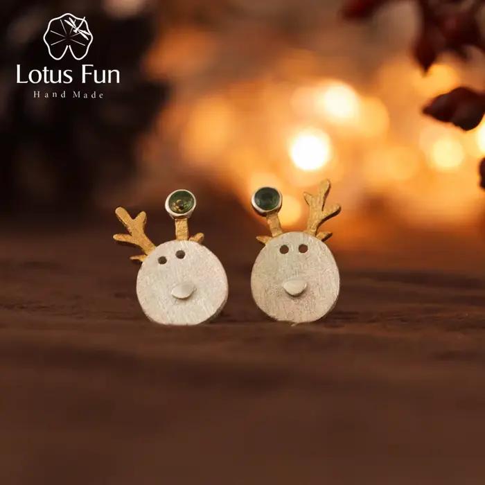 Boucles d'oreilles Lotus Fun en argent Sterling 925