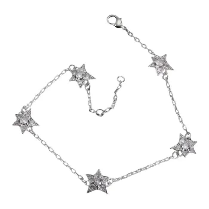 Bracelet en zircone cubique bleu et rouge élégant pour femmes occasions spéciales et événements d'affaires