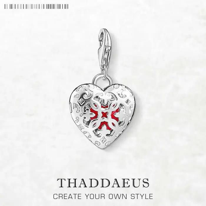 Médaillon coeur ornement pendentif à breloque 925 en argent Sterling cadeau romantique pour les femm
